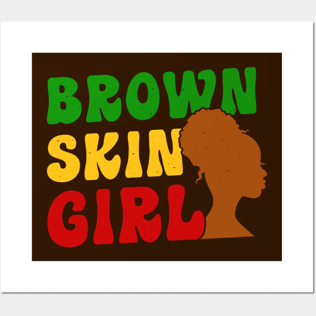 Brown Skin Girl Wall Art by thechicgeek